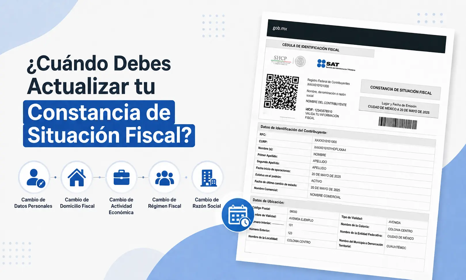 ¿Cuándo Debes Actualizar tu Constancia de Situación Fiscal?